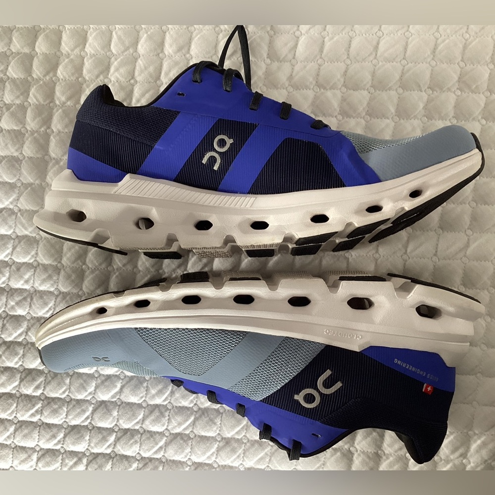 On Cloud Chambray/Midnight Running Trainer Sneakers 9W - Picture 10 of 13